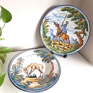 Set of Two Vintage Talavera Plates – Decorative Ceramic Plates