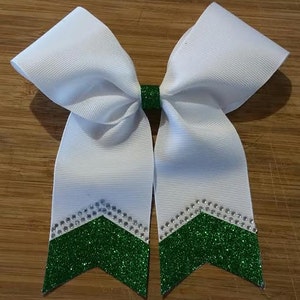 You pick colors / Custom Team Rhinestone Glitter Cheer Bow