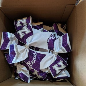 You pick colors / Custom Team Glitter Cheer Bow