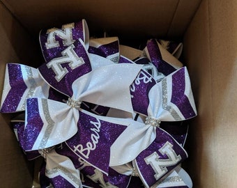 You pick colors / Custom Team Glitter Cheer Bow