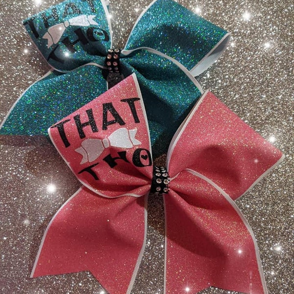 You pick colors / Custom Team Glitter Cheer Style Bow   THAT BOW THO