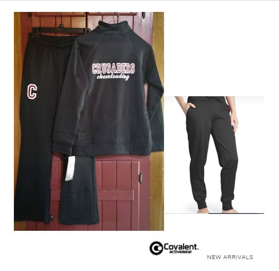 Custom Imprinted Covalent Activewear Warm up Set JOGGER Pant Option, Adult  & Youth Sizes, Includes Printing 