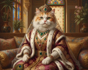 ¡Tu mascota como una sultana otomana: una transformación real!