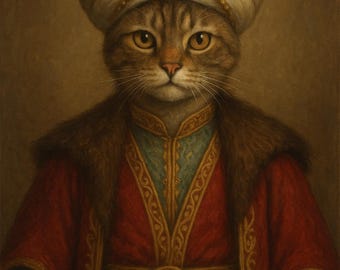 Retrato de mascota real personalizado, retrato de perro real a partir de una foto, arte de gato real, retrato de mascota renacentista, regalo divertido para amantes de las mascotas