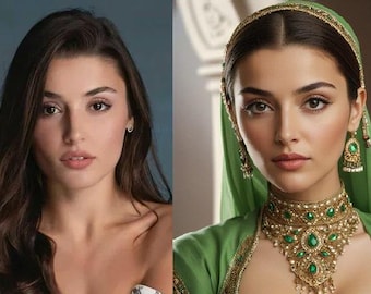 Retrato otomano personalizado a partir de una foto, retrato personalizado de un sultán o sultana, arte histórico turco, regalo para la familia real.