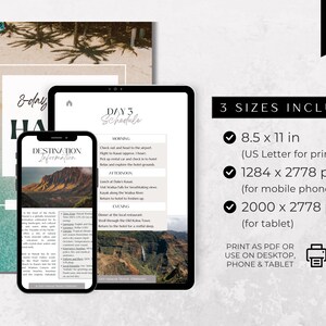 Reisroute Hawaï: mobiele gidsplanner (digitale download) afbeelding 7