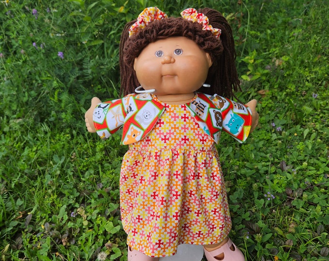 Cabbage Patch Doll Clothes, Candy Colors Dress, Jacket and Hair