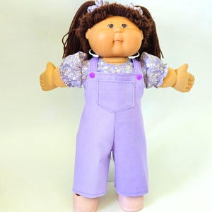 16inch-18inch Cabbage Patch baby doll Overalls, Shirt and Hair Scrunchies