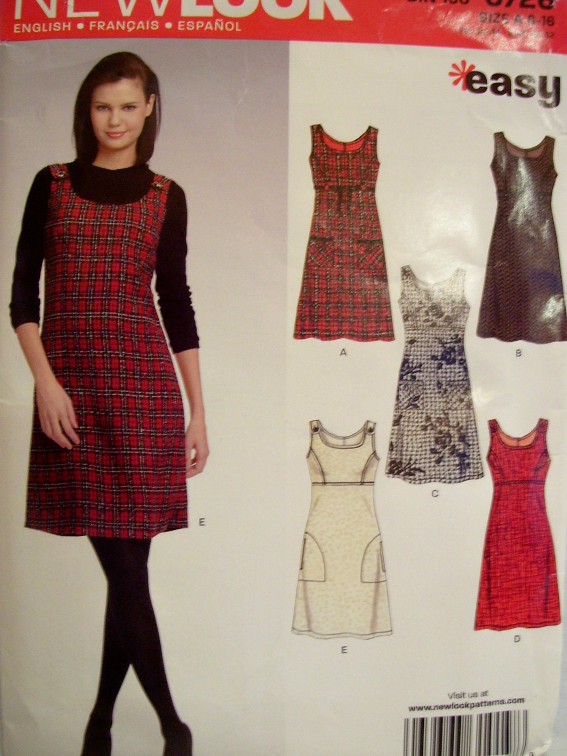 New Look jumper or dress sewing pattern women size Etsy