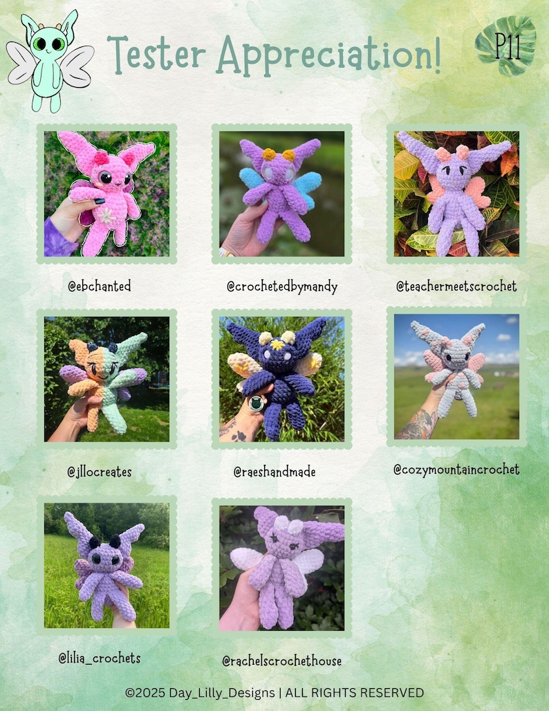 Whisp Tooth Nazuki the Nature Wisp & Tooth Fairy Crochet Pattern 2-in-1 (PDF ...