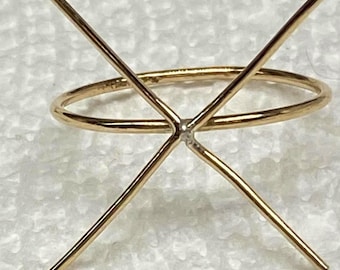 SALE heavy Claw Ring Blank 14k/20 gold filled Yellow/rose/925 sterling silver Ethical recycled easy mount 16/18g  Adj or Sized >1.5"< USA *