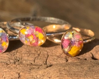 Ring blank gold filled with 8x6mm bezel setting -plain low wall 14k/20 -  gFav fav 14ga hr Adjustable band or Custom Sized