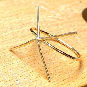 Claw ring blank in 14k/20 Yellow, or Rose Gold Filled eco-friendly - custom made in your size rustic easy mount - ONE - 18/20ga *