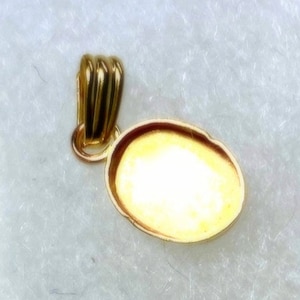 Anhänger 2 bis 14 mm rund und 5x3 bis 14x10 mm oval - DIY Harz Milchasche Cabochon- Massivgold 10k & 14k, .925 Silber und Ygf / Rgf