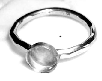 Bezel Ring Blank 14ga FH -925 sterling silver 3 mm through 30mm 6x4 7x5 8x6 8x10 10x12 10x14 18x13 20x15 25x18 & up c44