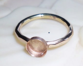 Ring blanks  Bezel setting - 14k Yellow Gold Filled heavy 14 ga band -custom made USA- 3 mm, 4, 5 6 8  10 12 18 20 8x6 10x8 12x10 One ring