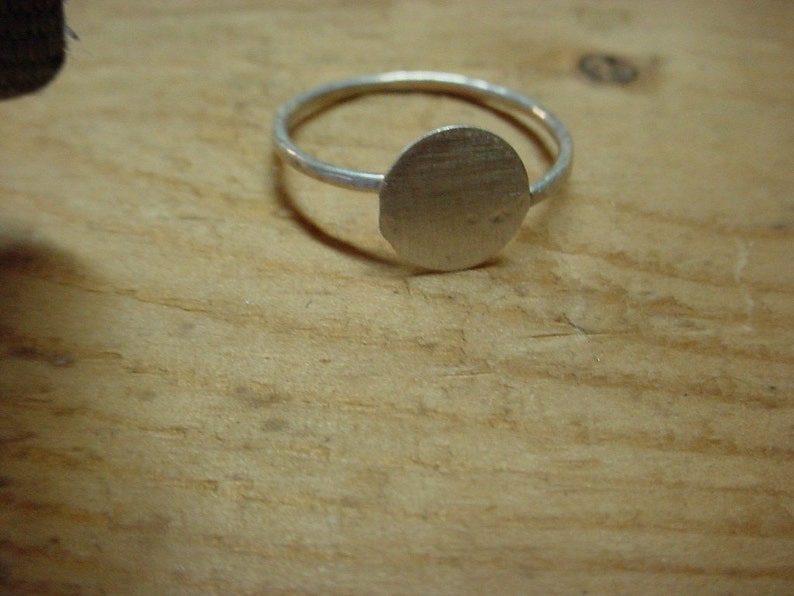 Custom Sized Ring Blank With 3/4 Inch Glue Pad .925 Sterling Etsy