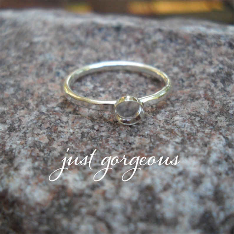Ring Blanks 24 in heavy 14 gauge with 4mm bezel cups .925 Etsy
