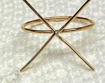 Claw ring blanks in 10k Gold solid rose yellow or white -ethical- Custom made in USA by me.  rustic easy mount 18/21ga-  4 prongs USA *