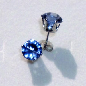 Post Earring Blanks 2, 3mm, 4mm, 5mm, 6mm, 8mm, 10mm prong settings, ethical 925 sterling silver - recycled sources, With backs