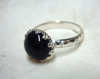 Ring blank std Gallery 6 mm,8,10,12 mm, 8x10 to 13x18 bezel cups on morse solid sterling silver -ethical eco friendly hand made in USA by me
