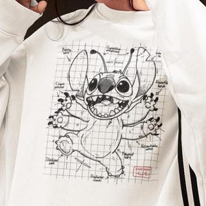 Disney Stitch Sweatshirt, Stitch Sweatshirt, Stitch Balloons Sweatshirt, Stitch Snacks Sweatshirt, Disney Sweatshirt, Stitch Lover.