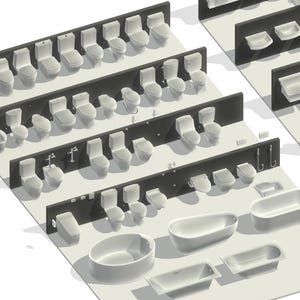 REVIT FAMILY Pack 114 Modelle (Bäder, Waschbecken, Duschen)