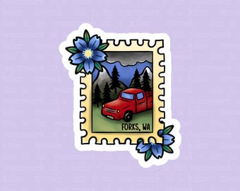Twilight-Inspired Forks, Washington Vinyl Stickers - Perfect for Fans of the Twilight Saga