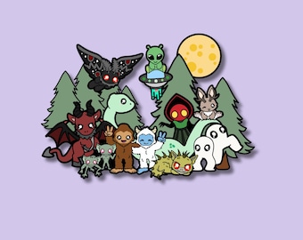 Cryptid Sticker, Kindle Sticker, Bookish Sticker, Gift for Cryptid Lover