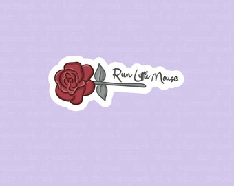 Run Little Mouse Haunting Adeline Kindle Sticker- Bookish Sticker