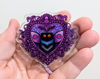 Mothman Kindle Grip - Unique Design for Book Lovers, Cryptid Kindle Accessory, Spooky Christmas Gift