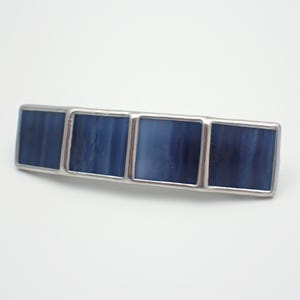 Especial de medianoche - Pasador francés grande de vitral - Clip de 4 pulgadas