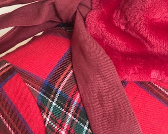 Cuello de coralina "Borgoña"