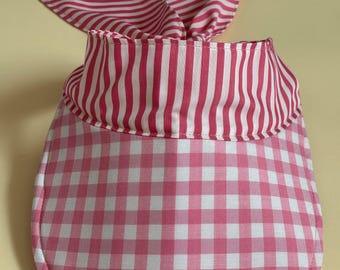 VISERA CON LAZADA en vichy rosa