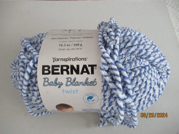 BERNAT Baby BLANKET TWIST Blue Twist Etsy Canada