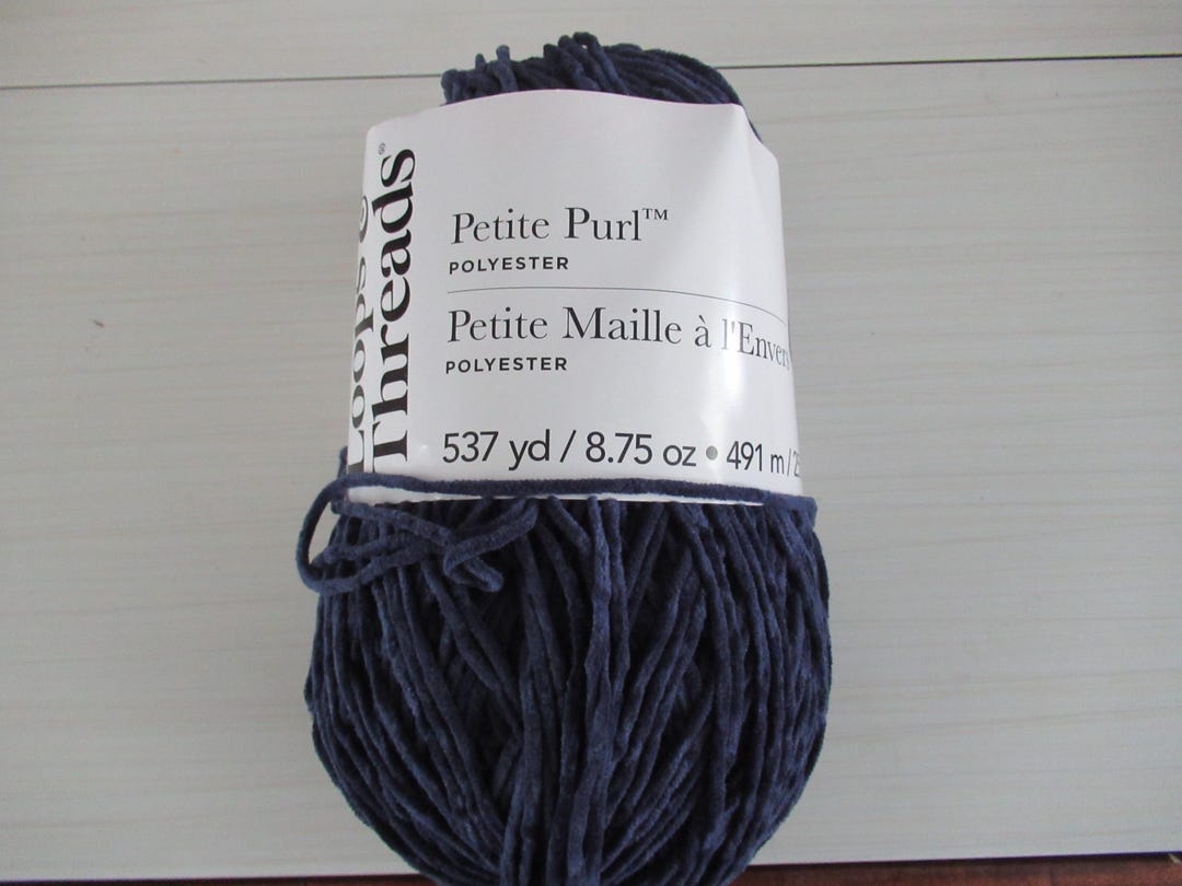 Purl Threads Loops and Thread. Petite Purl Navy Blue - Etsy