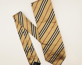 90er Jahre BURBERRY LONDON Seidenkrawatte, Signatur Karomuster