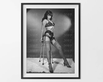 Bettie Page Photo Etsy
