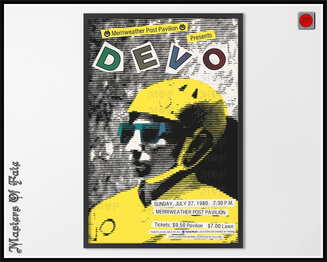 Devo Concert Tour Promo Poster Print REMASTERED Etsy