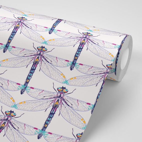 Repositionable FREE SHIPPING Wallpaper African Spiders Vintage Illustration Science Insects Peel /& Stick Wallpaper