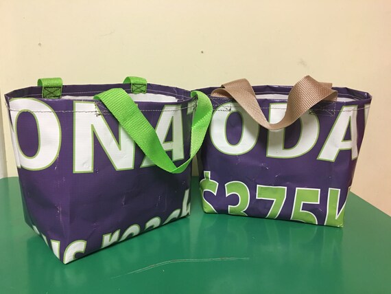 Upcycled Vinyl Bag Lunch Gift Bag Etsy