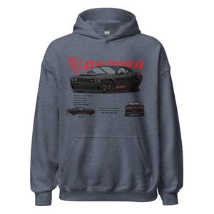 2023 Dodge Challenger SRT Demon 170 Inspired Unisex Hoodie Etsy Canada