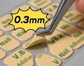 Pestañas adhesivas superfuertes para uñas postizas/Pegatinas de gel transparente fáciles de usar/Pegatinas antigelatina superfuertes/Pegatinas ultrafinas