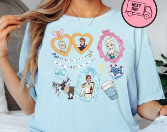 Disney Princess Elsa Retro Shirt Disney Princess Shirt Disney Girls Shirt Kids Disney Frozen Shirt Family Vacation 2025 Shirt Disneyland