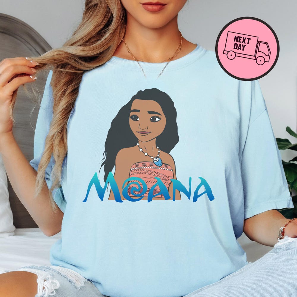 Disney Moana Princess Shirt Disney Princess Character Moana Shirt Disney Girls Shirt Kids Disney Shirt Family Vacation 2025 Shirt Disneyland New Fashion