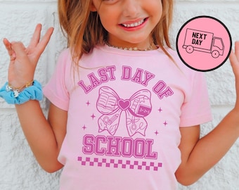Kids Last Day Of School Shirt Girls Summer Break Shirt Coquette Girls Shirt Summer Shirt Out For Summer Shirt End Of the School Year Shirt