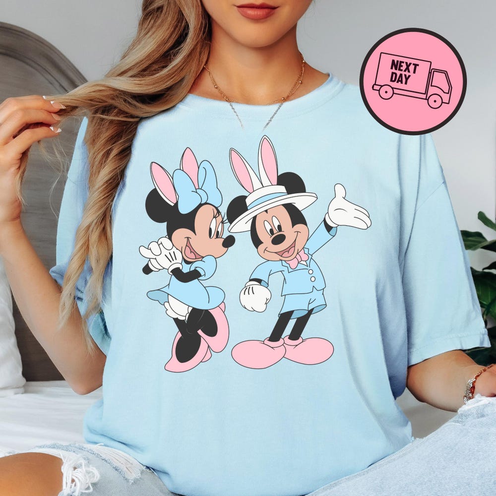 Easter Disney Shirt Mickey And Minnie Easter Shirt Easter Egg Sweatshirt Easter Gift Disney 2025 Easter Shirt Kids Easter Shirt Long Sleeve Teeshirtsummer