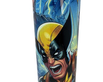 Deadpool Wolverine Tumbler: 20oz Stainless Steel Superhero Cup