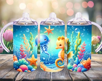 Kids Sippy Cup: Stainless Steel Toddler Cup with Handles