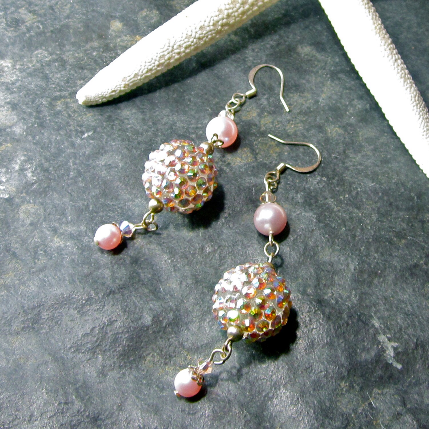 Disco Fever Pave Style Crystal Earrings Disco Ball Earrings Etsy